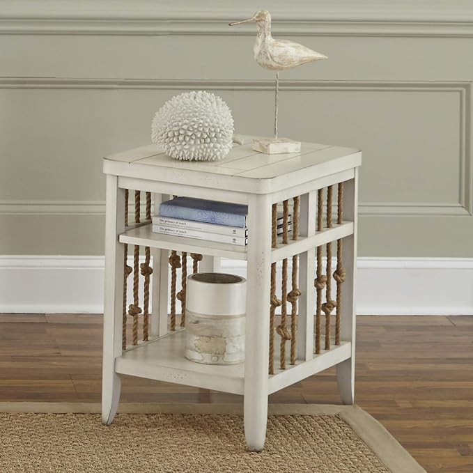 Liberty Furniture Dockside II Chair Side End Table, W18 x D24 x H26, Coastal by LibertyFurniture