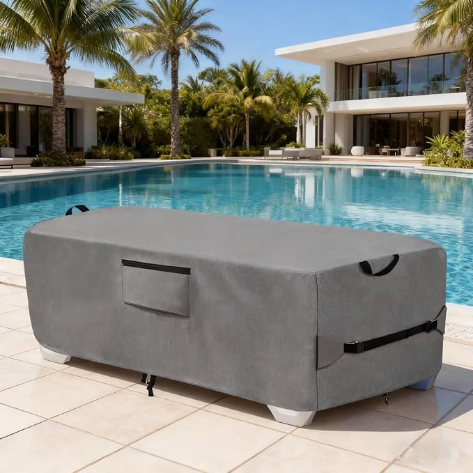 600D Heavy Duty Outdoor Waterproof Lounge Chair Cover - Image 3