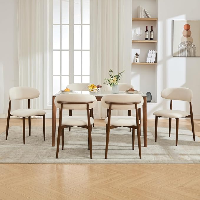 UVV Dining Chairs Set of 4, Metal Kitchen Chairs - Image 5