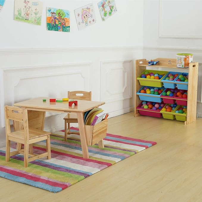 Kids Solid Wood Table and 2 Chair Set - Image 4