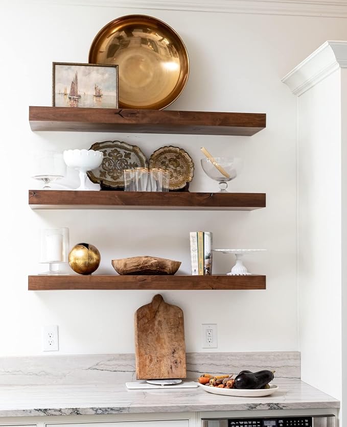 LEOPO 6-Pack 6 inch Floating Shelf Brackets, Hidden Shelf Bracket - Image 7