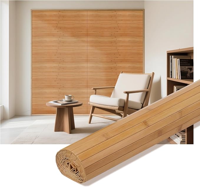 Natural Bamboo Wall Panel, Renewable Pole Wrap Bamboo Wainscoting Paneling - Image 2