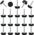 Zorfeter 30 Pcs Screw in Threaded Furniture Adjustable Levelers, M6 Leveling by Zorfeter