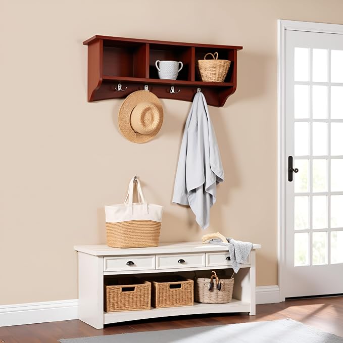 Shaker Cottage Wall-Mounted Coat Rack - Image 5