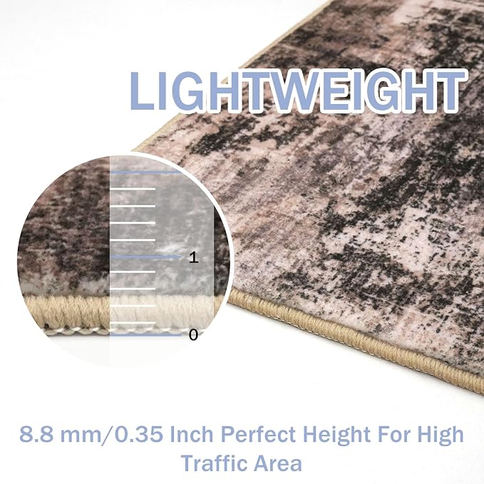 IOHOUZE Abstract Area Rug 4x6 Ft Washable Rugs - Image 4