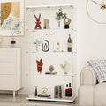 Display Cabinet with Glass Door and Lock, 4-Shelf Fast Installation in 30 Mins by glassdisplaycabinet