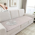 Dog Couch Cover for Sofa 100% Waterproof Faux Linen Sofa Covers for 3 Cushion by HYZOTEX