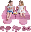 MeMoreCool Toddler Couch for Girls, 8-Piece Modular Kids Play Couch in Dusty by MeMoreCool