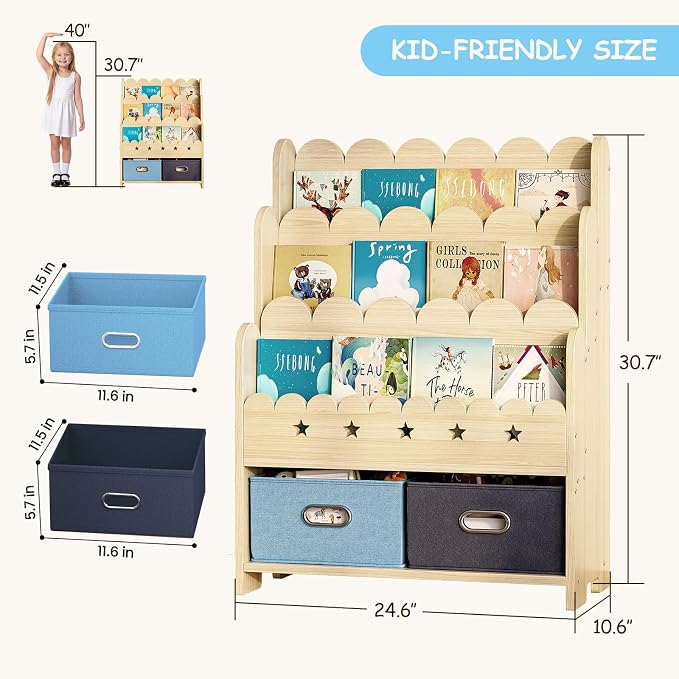 EXPERLAM 2-in-1 Kids Bookshelf - Image 2