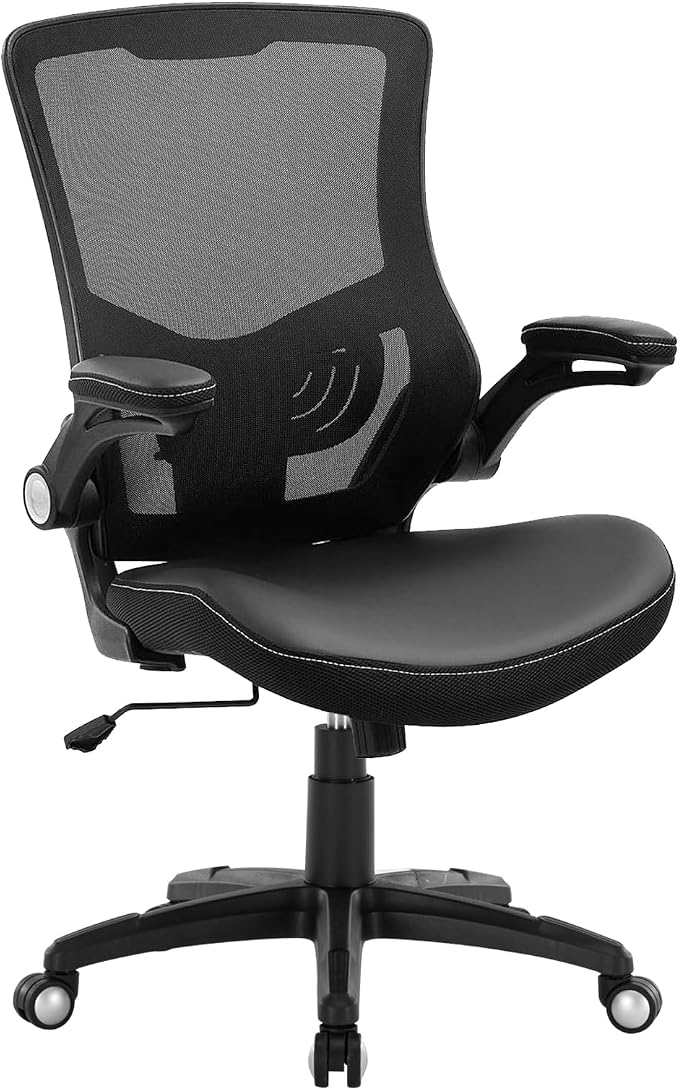 Office Chair Ergonomic Desk Chair, Computer PU Leather Home Office Chair - Image 9