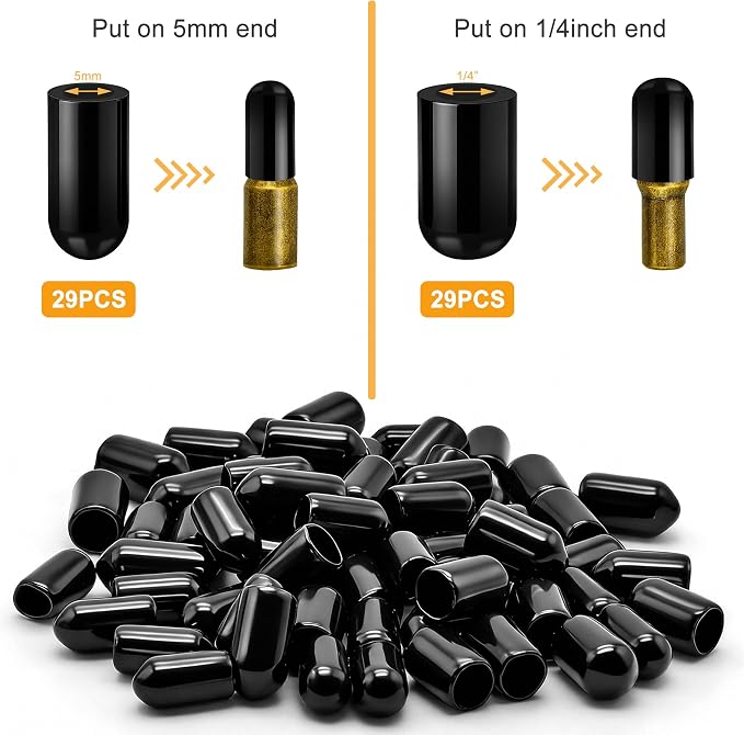 58 Pcs Shelf Pegs Pins, 5mm 1/4 Inch Dual Diameter Metal Shelf Support Pegs - Image 3