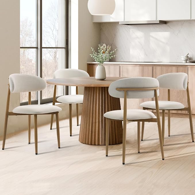 UVV Dining Chairs Set of 4, Metal Kitchen Chairs by UVVLivetheQualityLife