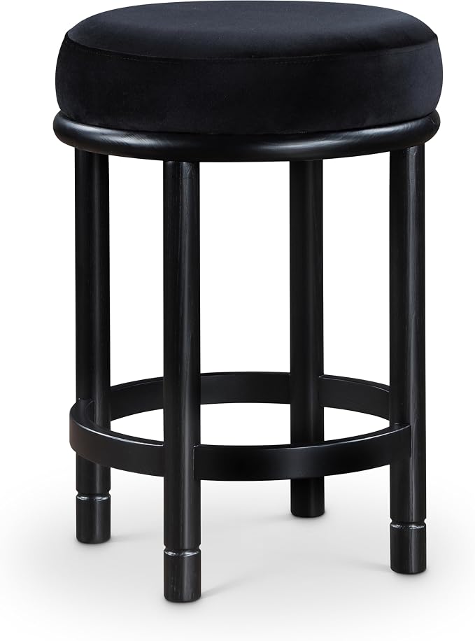 Meridian Furniture 977Black-C Monette Collection Art Deco Counter Stool by MeridianFurniture