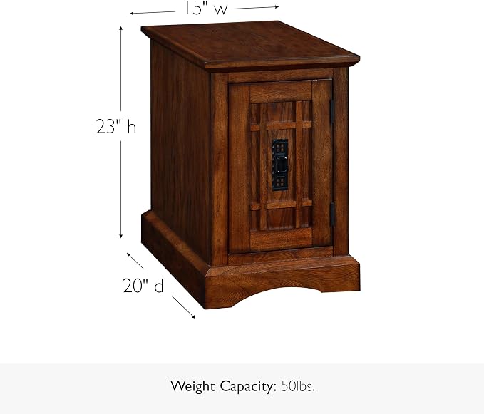 Leick Home Mission Narrow End Table, Solid Wood, - Image 3