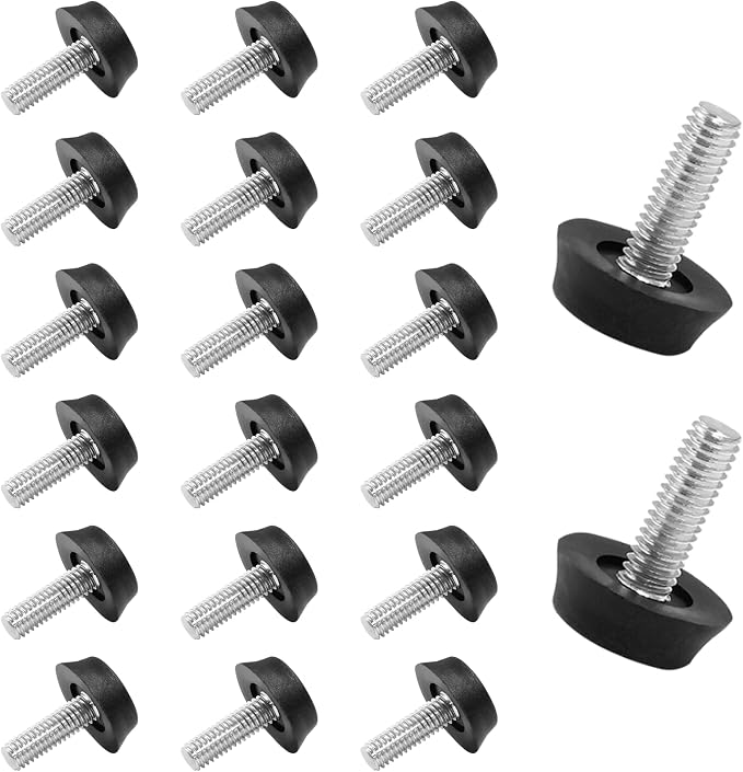 20Pcs 1/4" Thread Adjustable Furniture Levelers, M6 Stainless Steel Screw in - Image 5