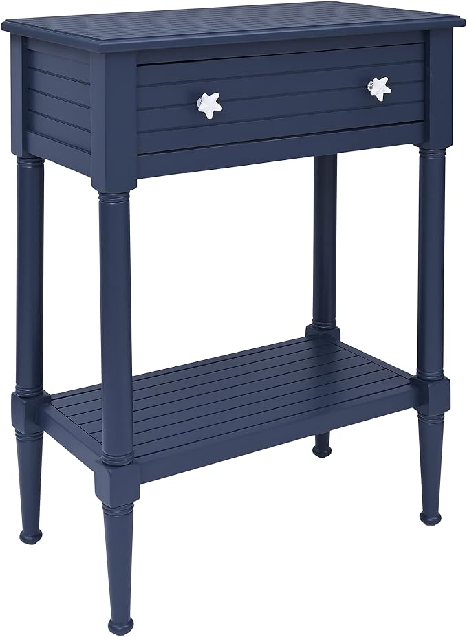 Linon Raleigh Navy Accent Table by Linon