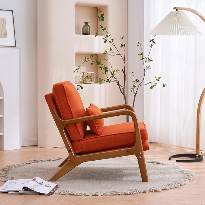 Karl home Accent Chair Mid-Century Modern Chair - Image 4