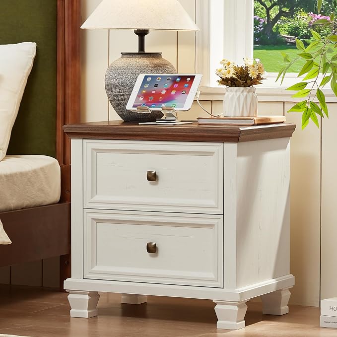 SAVOR LIFE Farmhouse Nightstand by SAVORLIFEFurniture