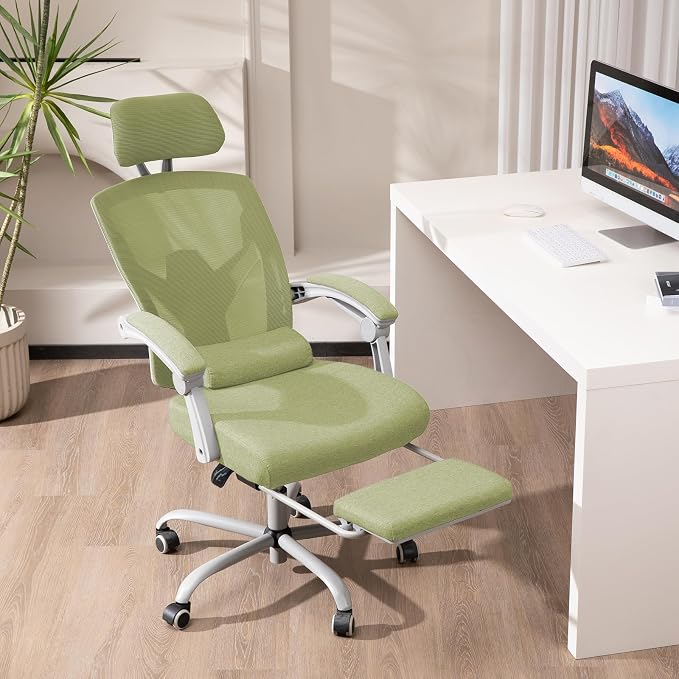 Sweetcrispy Office Computer Desk Chair Set of 2, Ergonomic High-Back Mesh - Image 2