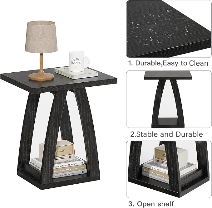FROMJBEST End Tables Living Room, Side Table Beside Sofa, Nightstand - Image 7