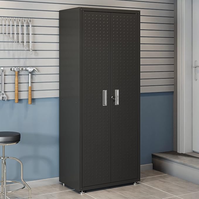 Manhattan Comfort Fortress Textured Metal 75.4" Garage Cabinet - Image 2