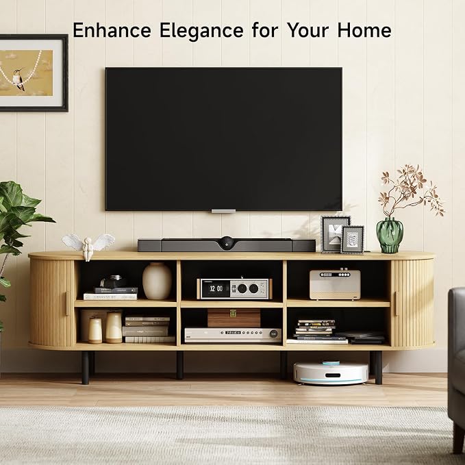 ONBRILL 70.8" TV Stand with Power Outlet - Image 3