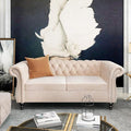 AVZEAR Chesterfield Loveseat, Modern Velvet Sofa Tufted Couch 2 Seater by AVZEAR