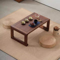 HARELA Japanese Solid Wood Low Coffee Table, Tatami Tea Style, Zen-Inspired by HARELA