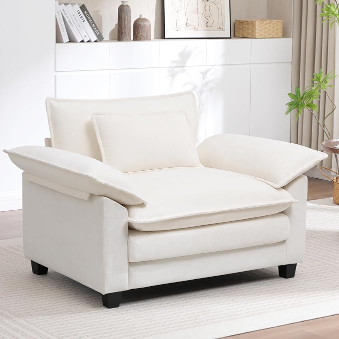 Modern Oversized Accent Chair, Comfy Accent Chair Reading Chairs Cloud Sofa by choairy