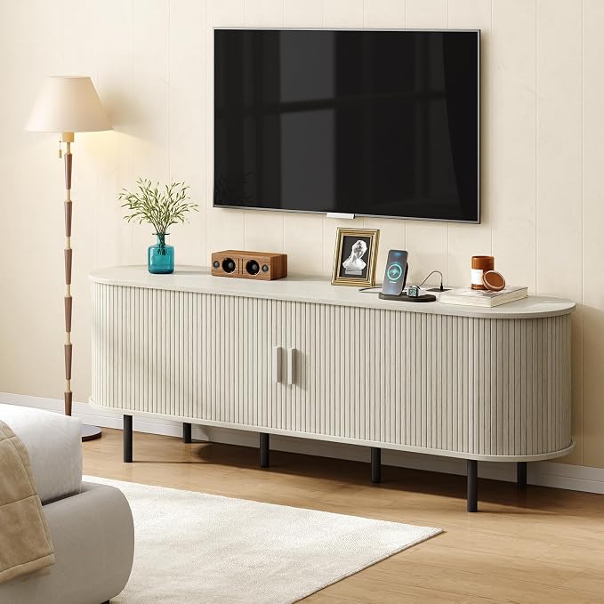 ONBRILL 70.8" TV Stand with Power Outlet - Image 4