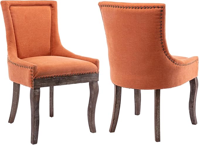 Modern Dining Chairs Set of 2, High Back Dining Chairs Side Chairs by MZDOO