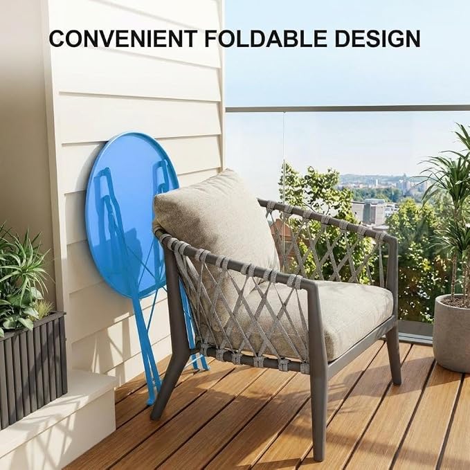 GarveeLife Outdoor Metal Bistro Set, 3-Piece Patio Furniture Set - Image 4