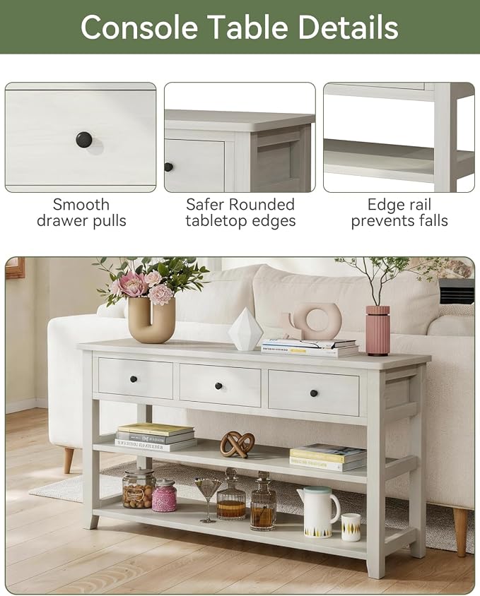 Karl home Console Table Entryway Desk, Sofa Side Table - Image 6