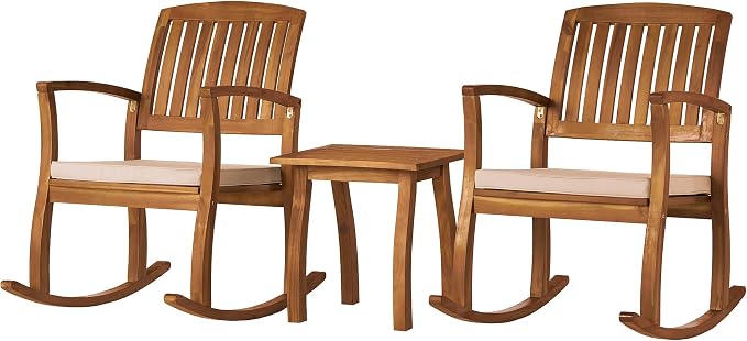 Christopher Knight Home Selma Acacia Rocking Chairs by ChristopherKnightHome