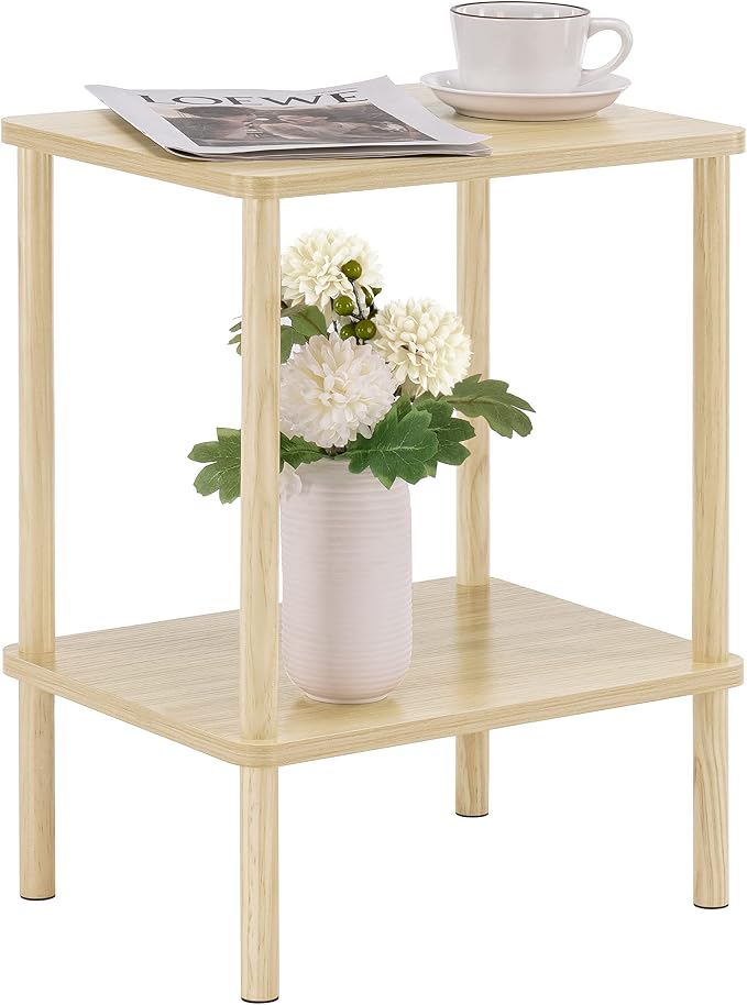 Apicizon 2 Tier End Table, Small Side Table by APICIZON