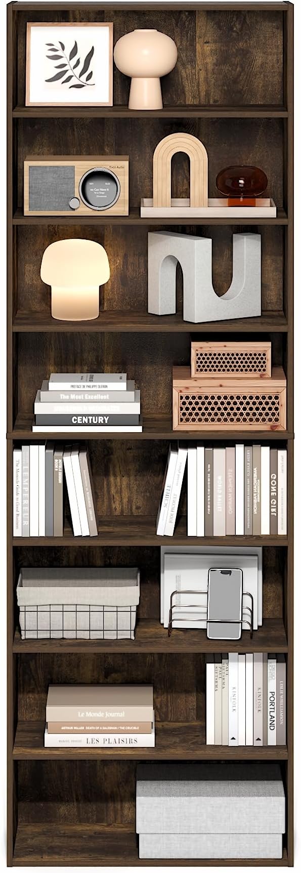 Furinno Basic Book Shelf, 8-Tier Bookcase - Image 4