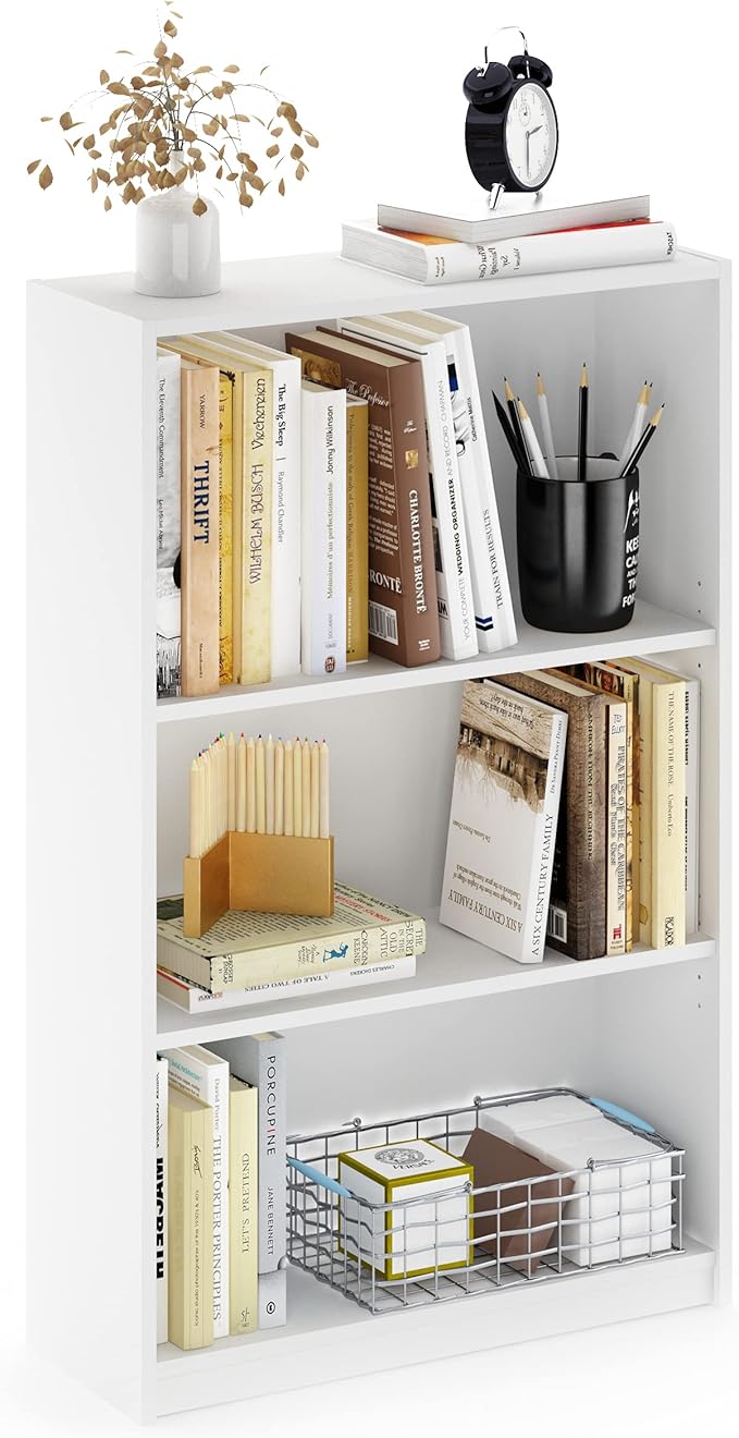 Furinno Jaya Book Shelf, 3-Tier Bookshelf, Bookcase by Furinno-FitsYourSpaceFitsYourBudget