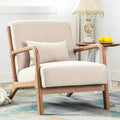 ANJ Mid Century Modern Accent Chair, Comfy Fabric Living Room Chairs by ANJ