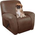 ANARACHON Leather Look Oversize Recliner Chair Covers, Thick 4 Pieces Recliner by ANARACHON
