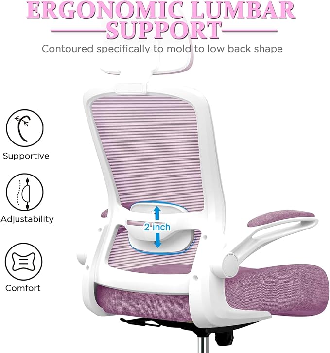 Mimoglad Office Chair, High Back Ergonomic Desk Chair - Image 3
