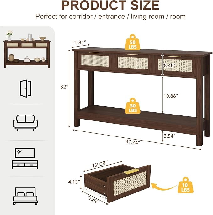 Luoxiao Console Table for Entryway - Image 2