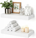 Floating Shelves for Wall White Shelves Bathroom, Bedroom and Living Room by Mifurn