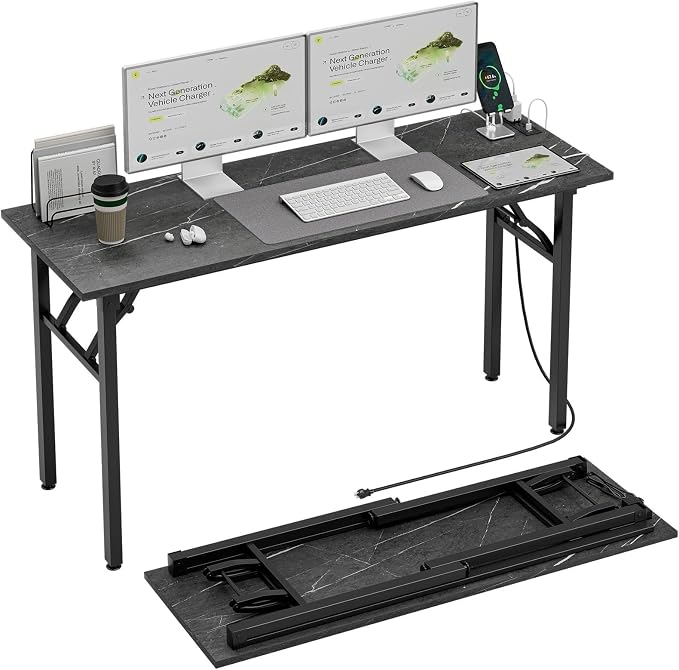 TEMI Small Computer Desk Folding Table by TEMI