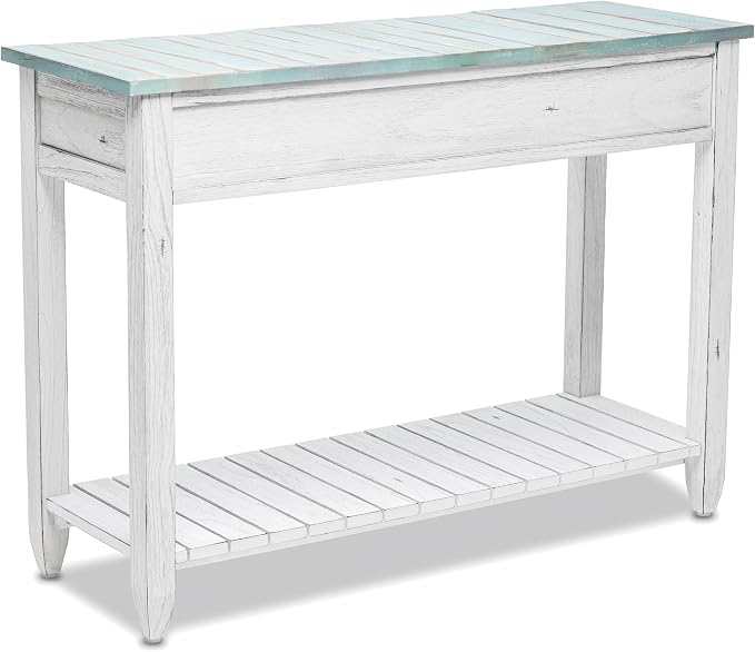 Sea Winds Trading Picket Fence Console Table Kiln-Dried Solid Mindi Wood - Image 6
