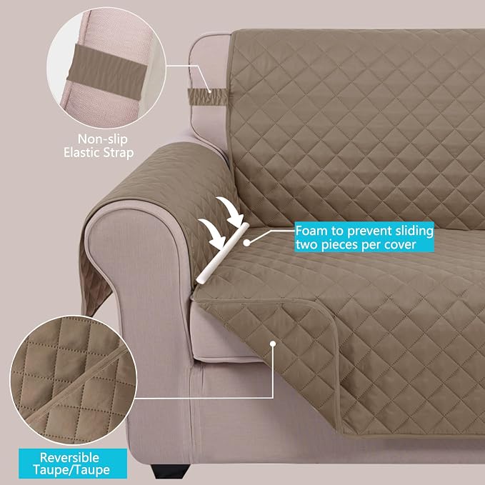 U-NICE HOME Reversible Sofa Cover Couch Cover - Image 3