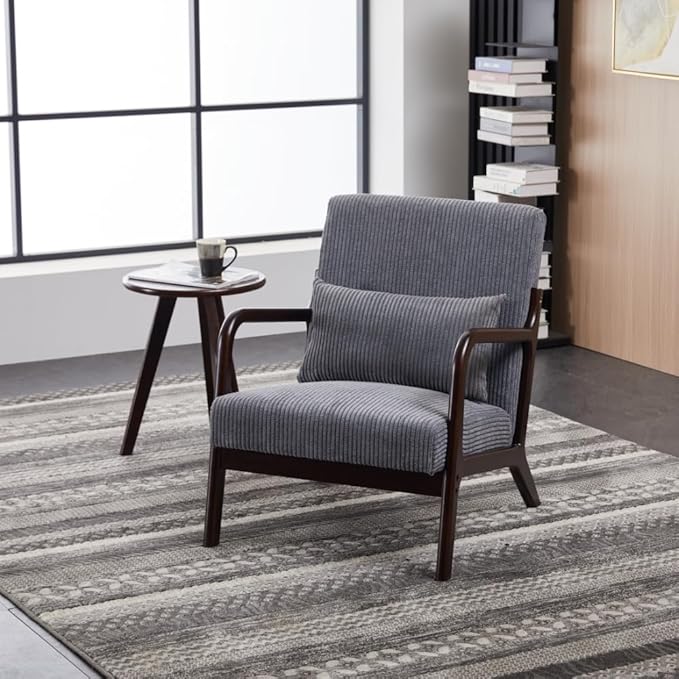 Havemies Mid-Century Modern Living Room Set, Accent Chair & Coffee Table in - Image 8