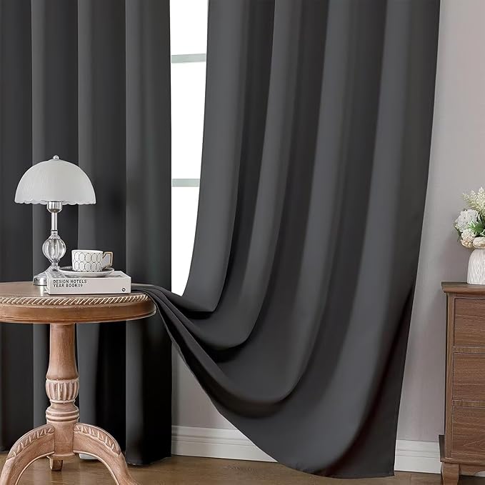 Joydeco Blackout Curtains 63 Inch Length 2 Panels Set, Thermal Insulated Long - Image 5