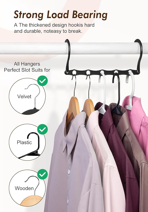 HOUSE DAY Closet Organizers and Storage 6 Pack, College Dorm Room Essentials - Image 6