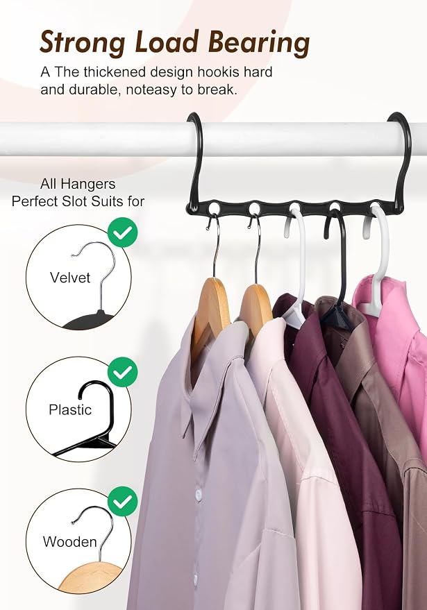 HOUSE DAY Closet Organizers and Storage 12 Pack, College Dorm Room Essentials - Image 5
