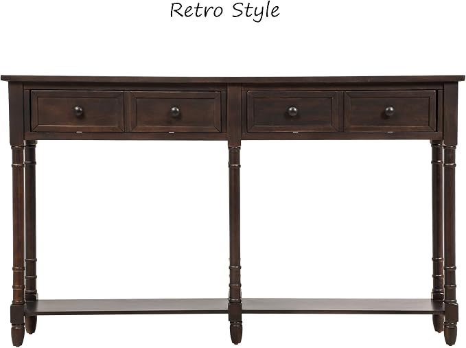 Merax Retro Console Table Sofa Table - Image 6